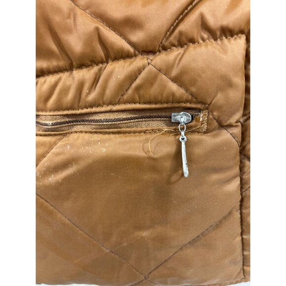 Vintage Red Head Reversible Quilted Hunting Vest Brown/Blaze Orange Sz. M - Picture 2 of 12